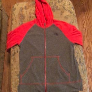 North face zip up jacket